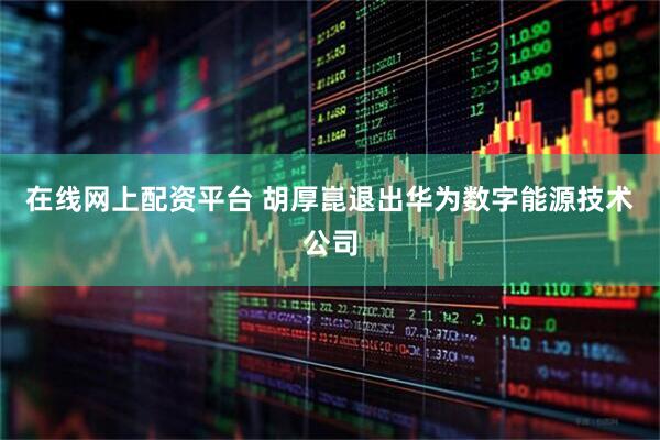 在线网上配资平台 胡厚崑退出华为数字能源技术公司